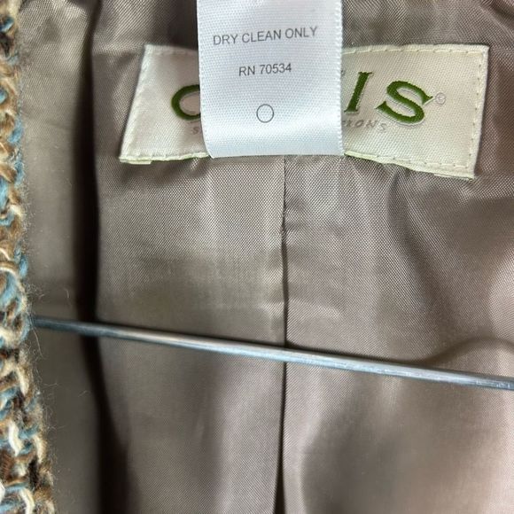 Orvis Wool Plaid Single Breasted Blazer Coat - Picture 12 of 14